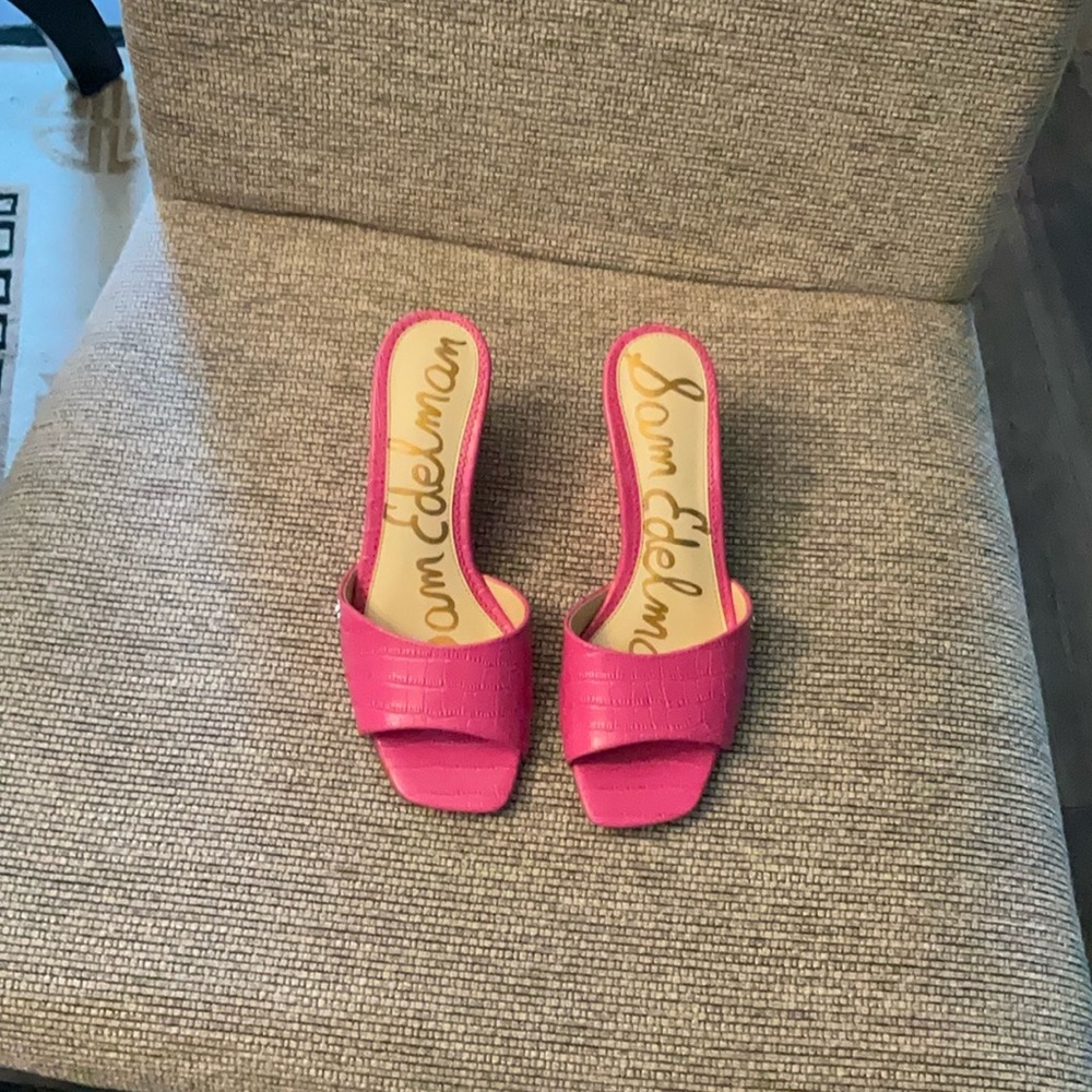 Sam Edelman, size 7 wedges, Fuchsias Pink